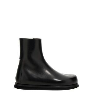 Marsell Black Calfskin Ankle Women's Boots